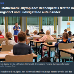 Mathematik-Olympiade: Rechenprofis treffen in Rangsdorf und Ludwigsfelde aufeinander